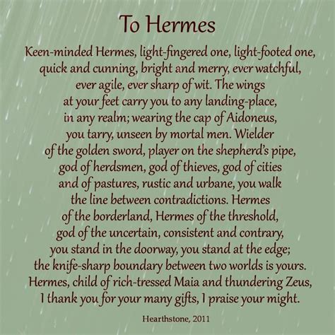 prayers to hermes|prayer to hermes in service.